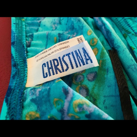 Vintage Christina High Waisted Swim Bottoms M - Picture 5 of 5